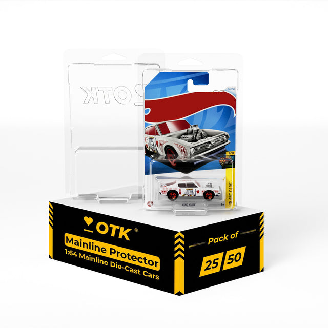 ONETHEKING Mainline Card Protector Cases for Hot Wheels and Matchbox