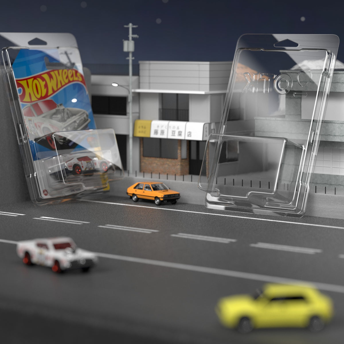 ONETHEKING Mainline Card Protector Cases for Hot Wheels and Matchbox