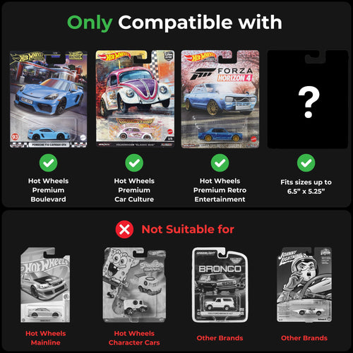 ONETHEKING Premium Card Protector Cases for Hot Wheels